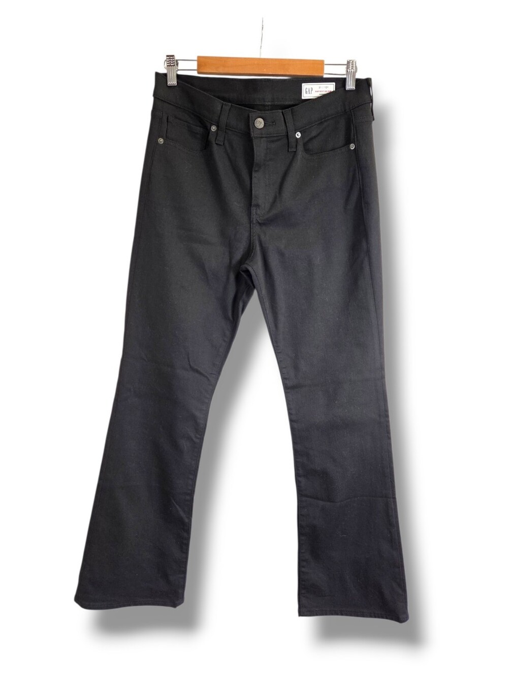 Gap Black Denim "Baby Boot" Midrise Boot-cut Jeans Size 31/12 Short